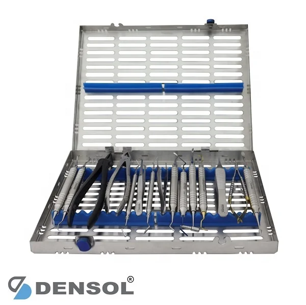 Dental Luxating Root Elevators Tooth Extracting Sets Kits Set of 7 Fine/sharp Titanium Blue Tip Elevator TGA Australia Approved