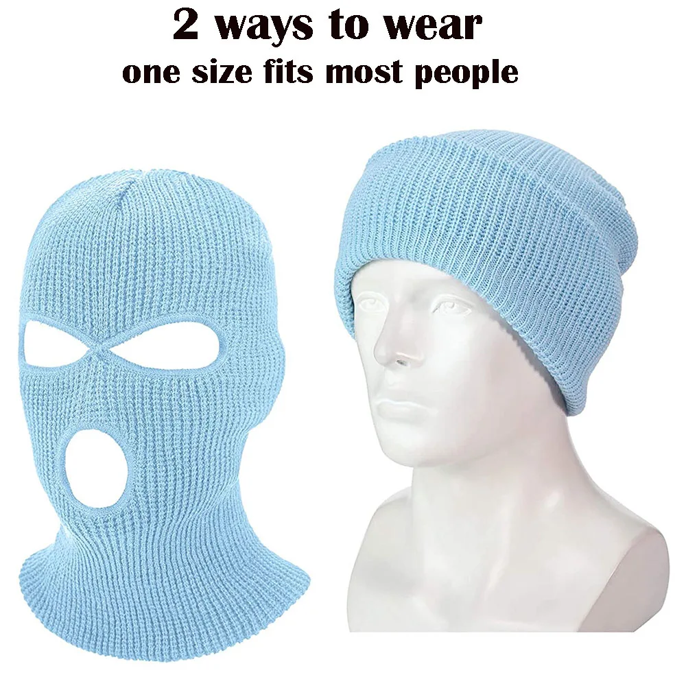 High quality Outdoor Balaclava Ski Mask warm winter 100% acrylic knitted Good Price custom ski snow wear full face mask