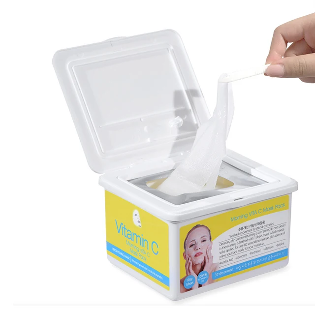 Morning Vita C Mask Pack Korean Beauty Product Skin Body Care High Quality Trendy Moisture Whitening Lightening Elasticity