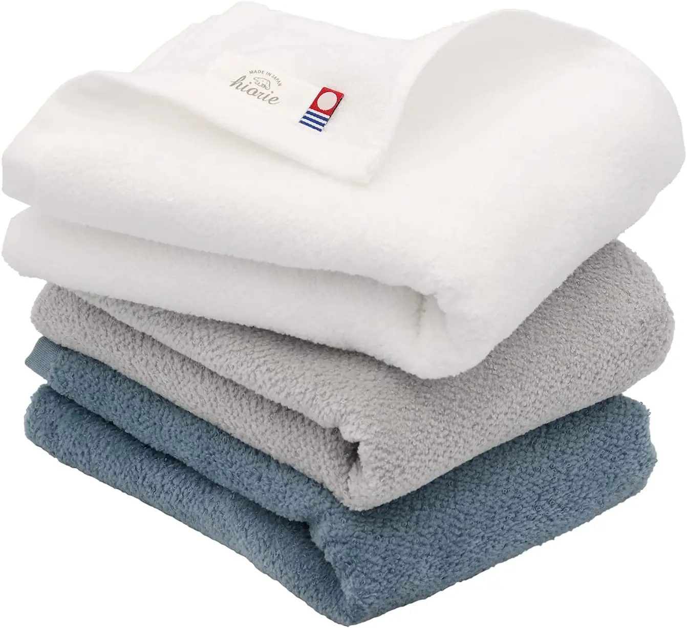 [Wholesale Products][Look for Distributor ] HIORIE Imabari towel Cotton 100% Shirring Hand Towel 34*80cm 380GSM Face Grey