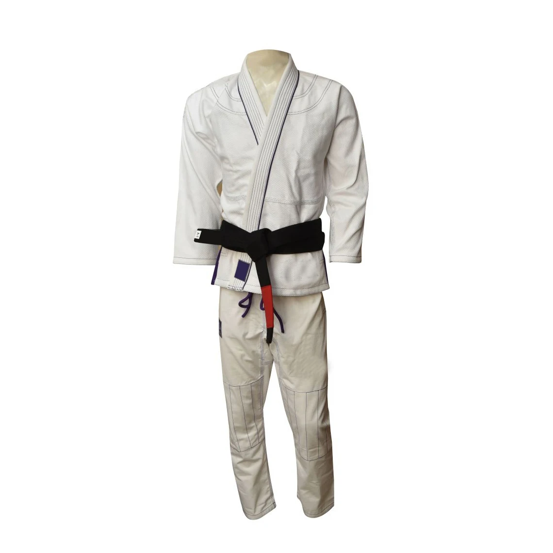 In Stock Wholesale Custom Jiu-Jitsu Suits Black Color Red Lining Unisex Training Wear Suit in High Quality