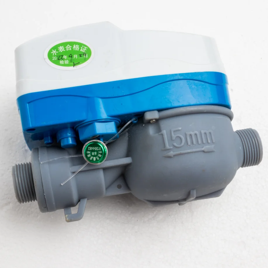 home prepaid plastic storage ic card water meter with free software and sim card reader