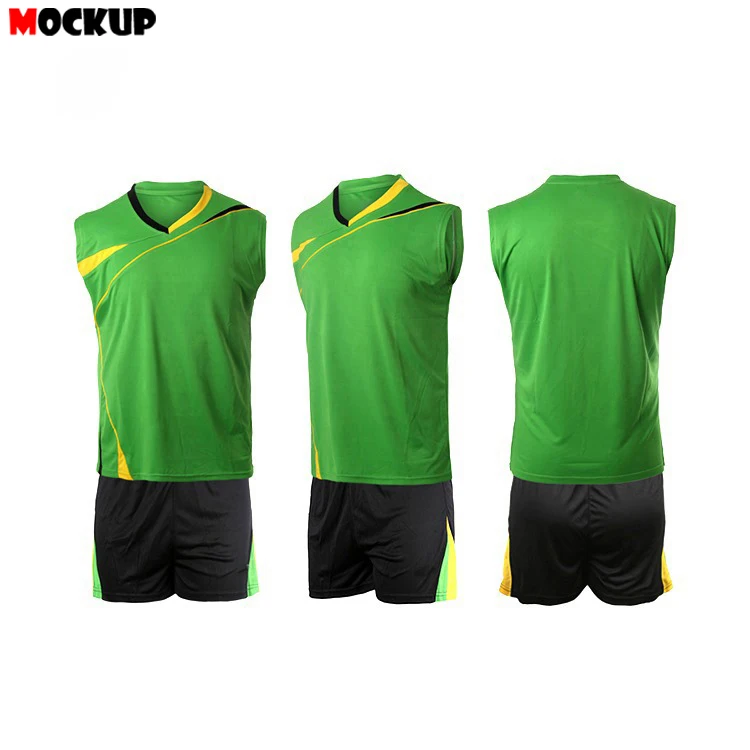 Latest Custom Black And Red Volleyball Uniform Design Team Mens Wear Volleyball Jersey