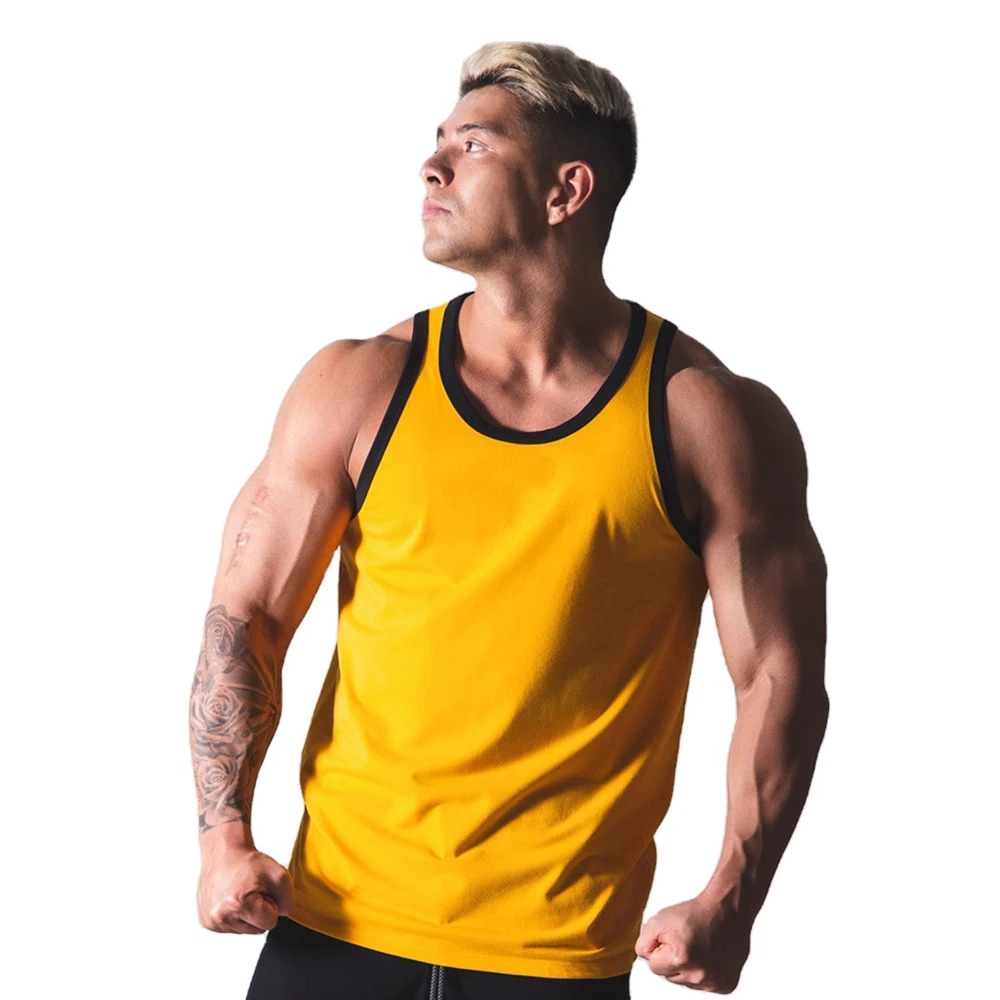 OEM Gym Singlets Mens Tank Tops S GYM Tank Top Sports Clothes Stringer Bodybuilding Fitness Men Fashion Custom Cotton Spandex