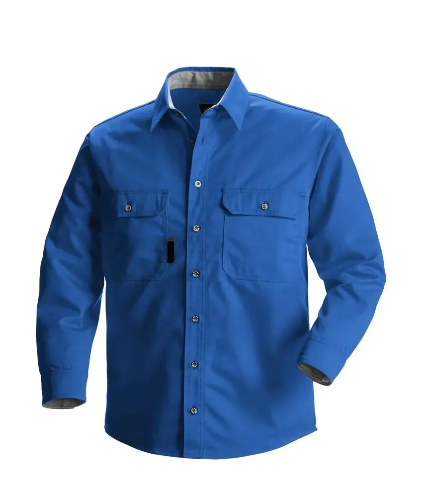 Red Color Industrial Custom Mens Mechanic Work Shirts Best Supplier Wholesale Hot Sale Short Sleeve Customized TWILL Fabric