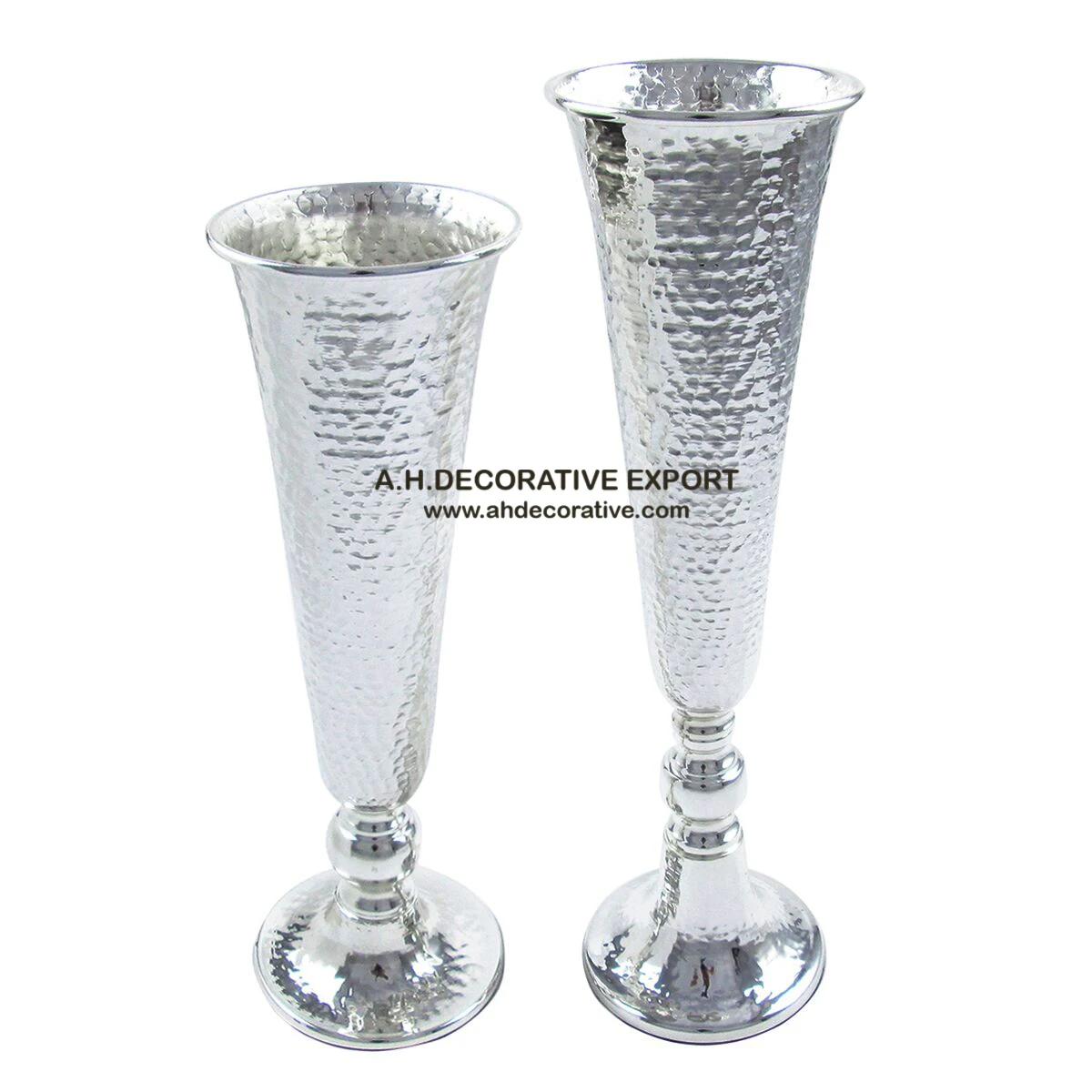 Aluminium High Quality design Flower Vase Hot selling Table & Office Desk Decoration Use Black Colored Flower Vase for sale