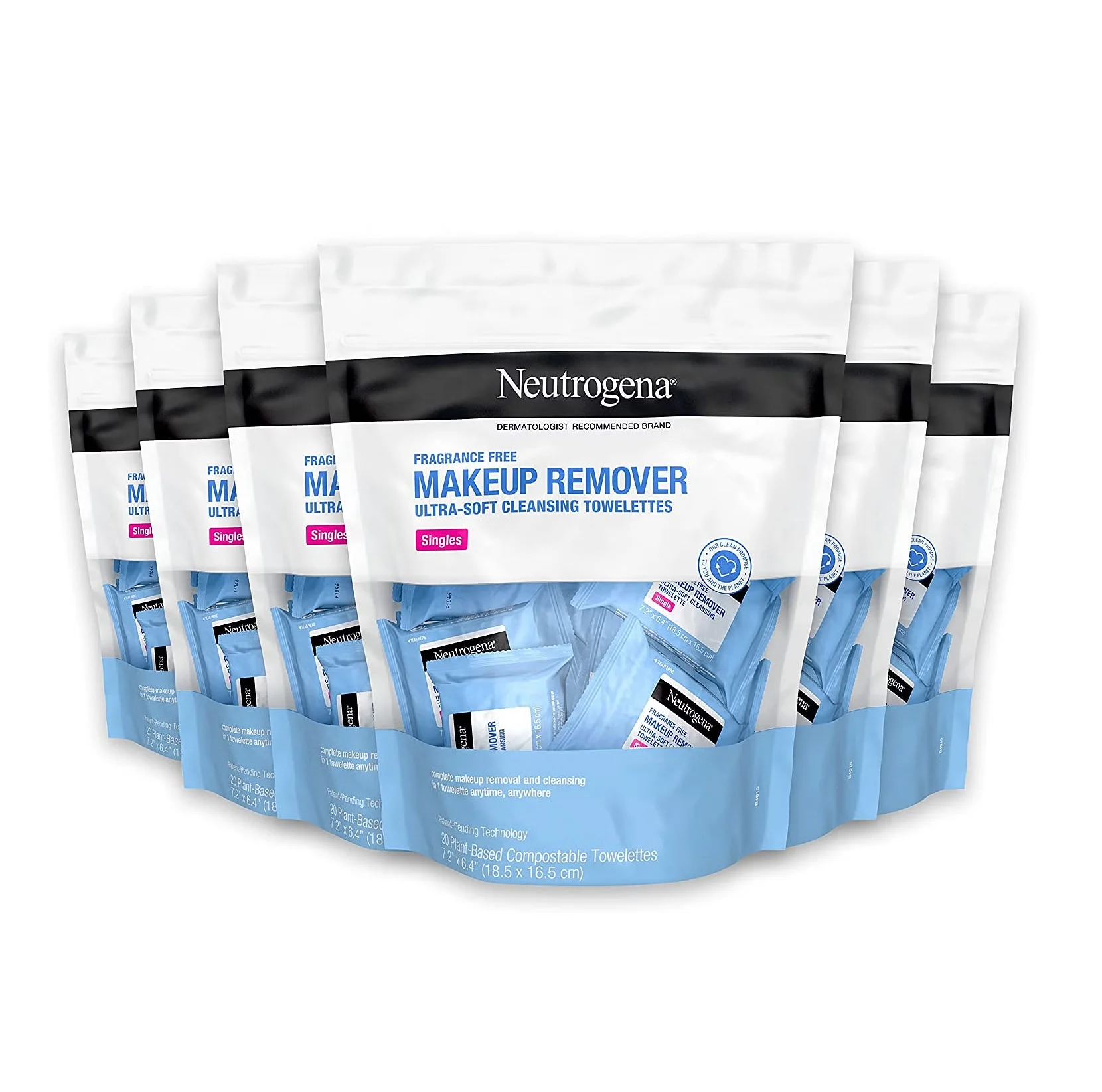 Neutrogena Deep Clean Make-Up Remover Facial Wipes, 25 Wipes