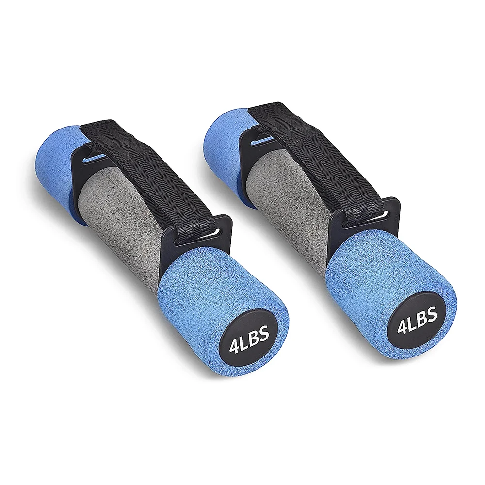 SMARTFIT Soft Foam Dumbbells Exercise & Fitness Dumbbell with Anti-Slip Soft Grip & Hand Straps for Woman