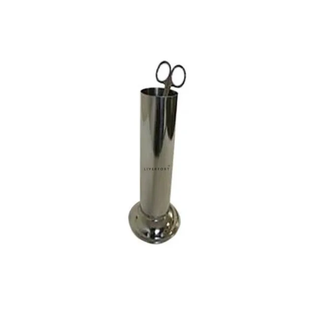 High Quality Wholesale Price Medical Supply Instrument Forceps Jar 75x175mm Hospital Hollow ware Thermometer Jars by LIVERFORT