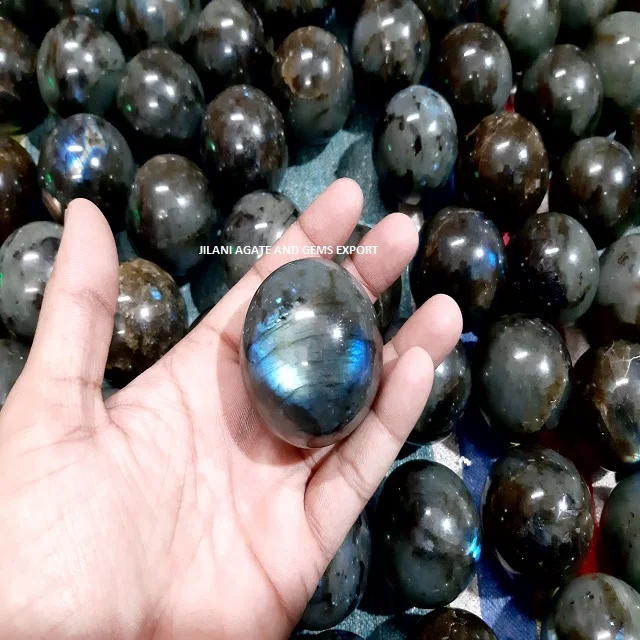 Labradorite Agate Blue Flashy Sphere Ball Wholesale Gemstone Labradorite Ball Crystal Spheres For Decoration Healing  Stone