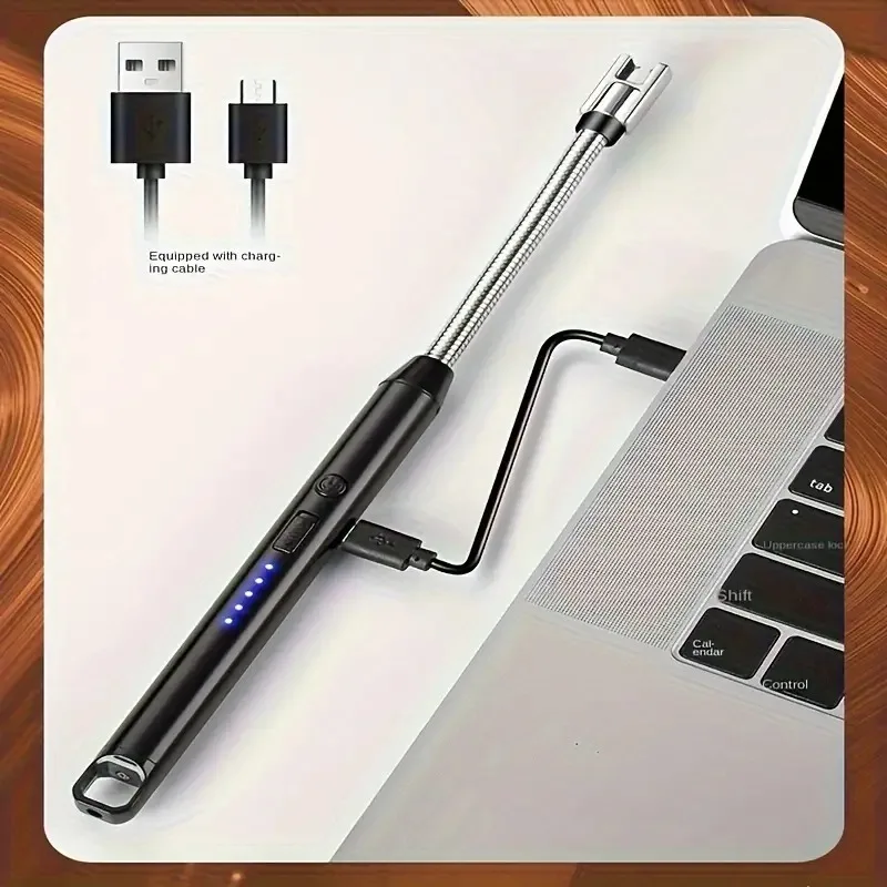 Rechargeable Usb Arc Lighter - Windproof Ignition For Bbq & Camping, Extended Charge -
