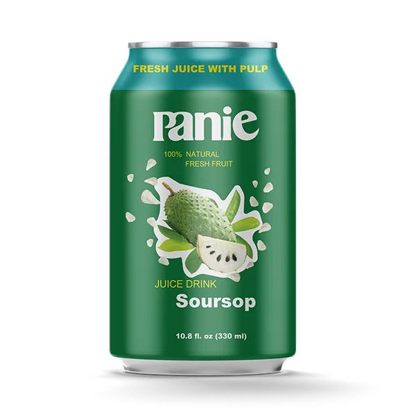 Свежий сок Soursop напиток в 330 мл здоровый напиток OEM и ODM производитель напитков во Вьетнаме бесплатный дизайн без образцов
