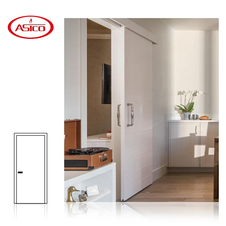 ASICO 2024 hot sale Frameless Secret Invisible Flush Wooden Door Interior Hidden Doors