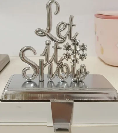 Iron Christmas Tree Metal Socks Hanging  Felt Stocking Holder For Home Fireplace Christmas Ornament Holiday Decoration