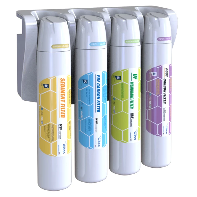 Quick Twist Change Water Filter System of No Water Spillage for Home Under Sink Water Supply Purification