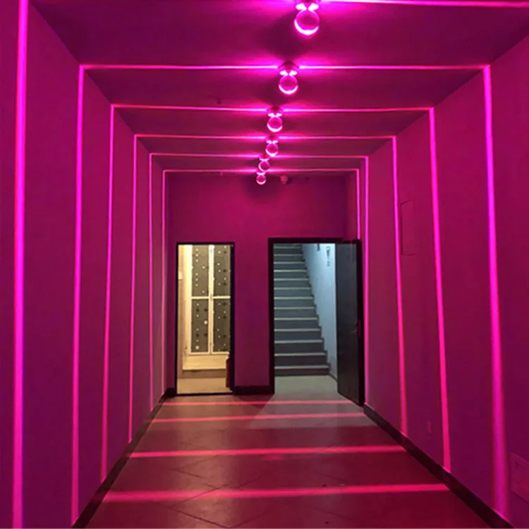 Corridor Indoor Spot Lights Project Line Circular 360 degree Modern Ceiling Light Surface Mounted Led Wall Lamp