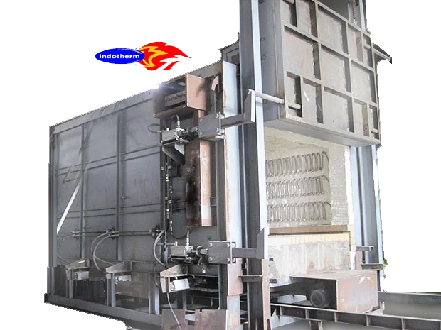 Bogie Hearth Furnace for Metal Tempering Electric Heat Treatment Full Fiber Vacuum Chamber Available at Convenient Price