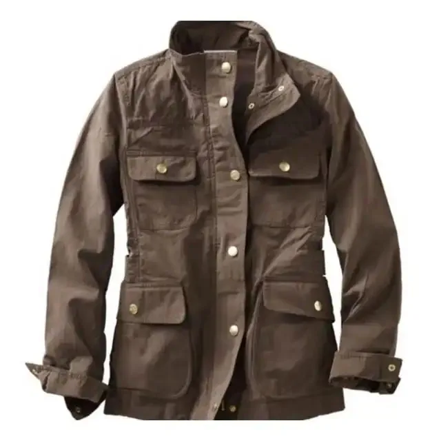 Waxed Canvas Jacket Tailored to Your Size Brown Green Leather Jacket Canvas Jacket Gifts For Men