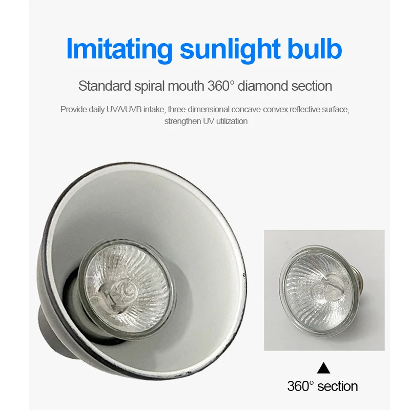 Hot product E27 reptile pet habitat heat lamp reptile lamp adjustable set with black clip-on bulb lamp holder