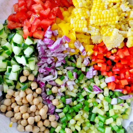 Смешанные продукты измельченные овощи вкусные хорошее качество