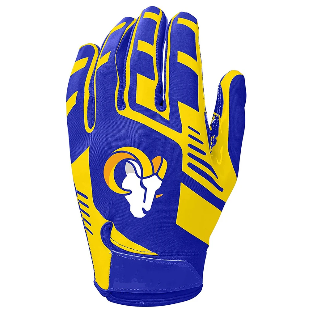 Custom Printed Silicone Anti-slip Palm American Football Outdoor Sports Gloves