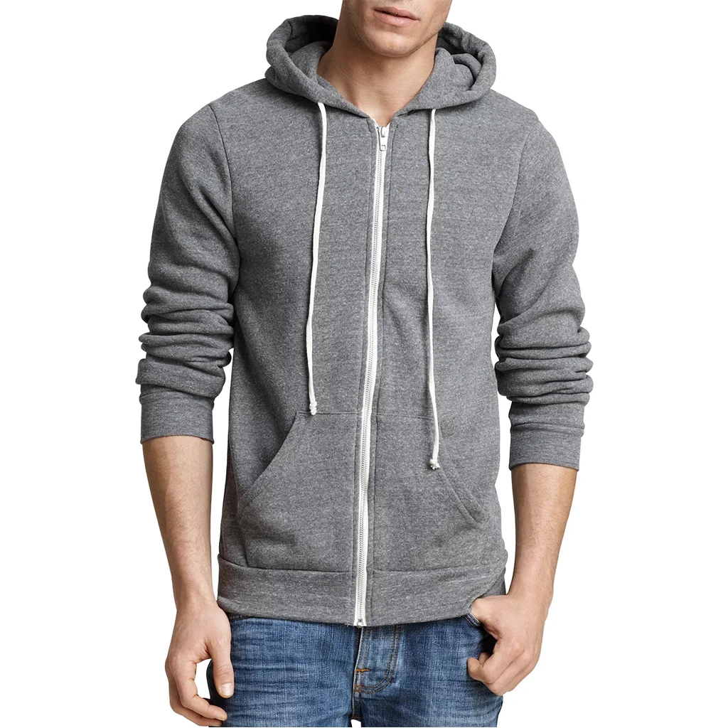 Accept  Your Logo And Design Print 50% Cotton 50% Polyester Fleece Lined Autumn And Winter Custom Man Hoodin