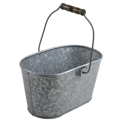 Wholesale Galvanized Bucket Metal Planting With handle Outdoor Flower Pots & Planters For Home Office Indoor And Outdoor Decor