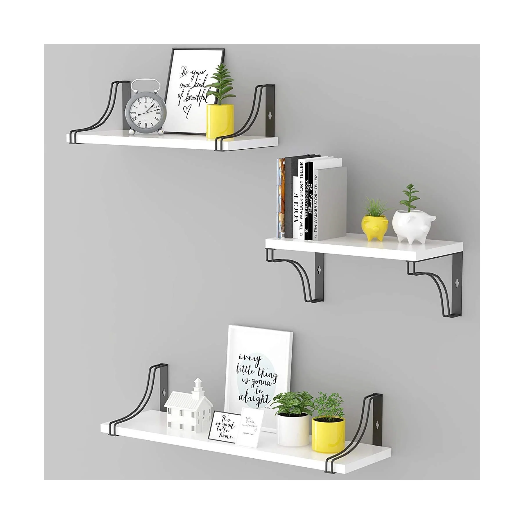 Natural Rustic Solid Wood Wall Shelves Decorative Wall Shelves Wall Mount Rustic Wood Floating Shelves For Home