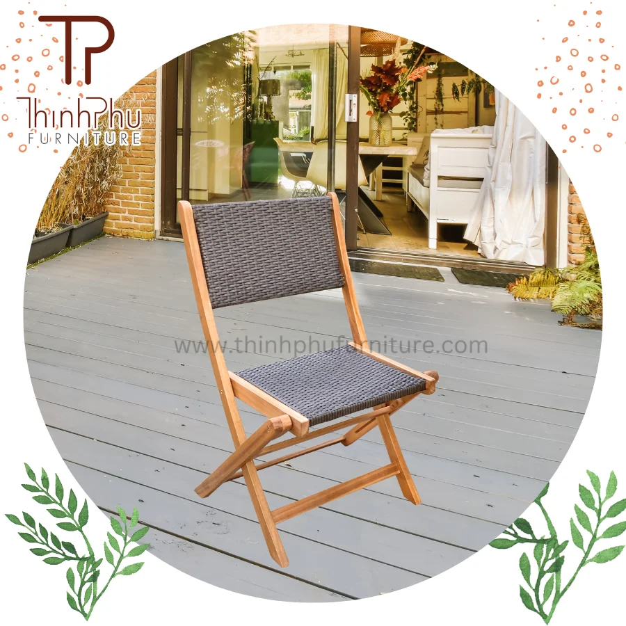 Modern wooden table and wicker chair dining set for restaurant furniture Factory direct supply