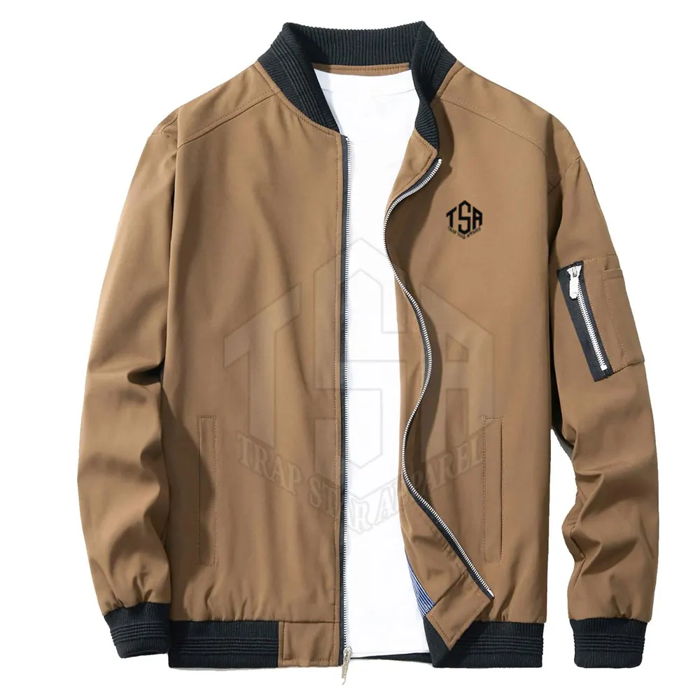 Customized High Quality Man Style Casual Bomber Jacket New Style High Quality Men Bomber Jackets