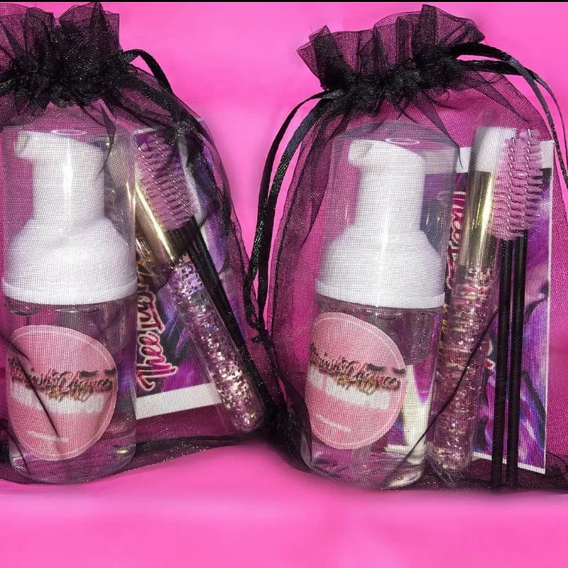 Make your own vegan lash shampoo kit private label wholesale lash extension cleanser 150ml eyelash extension shampoo