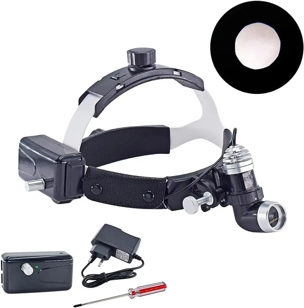 ENT SURGICAL WIRELESS DENTAL HEADLIGHT 10W LED LIGHT PORTABLE 10W WITH CARRY BAG..