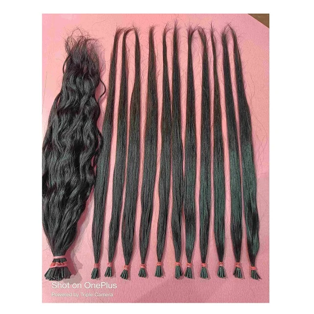 Natural Remy Virgin Real Raw I-Tip Pre Bonded Human Hair Extensions Manufacturer Supplier Wholesale