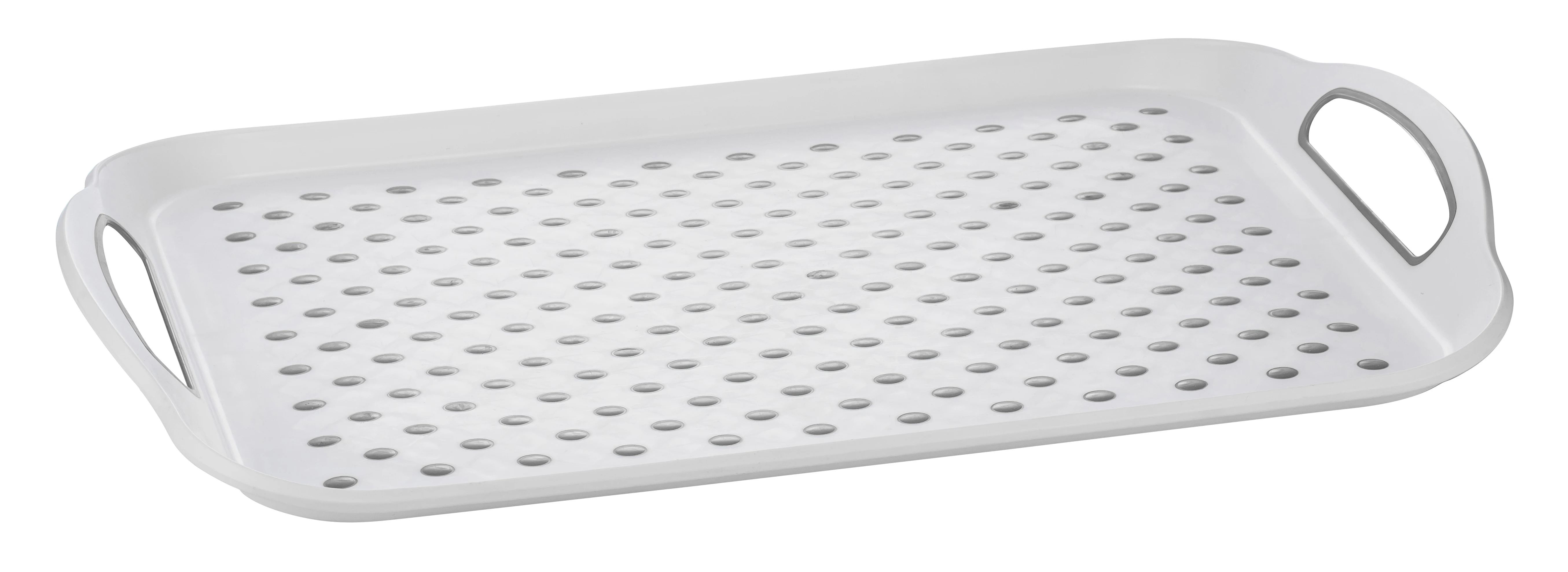 Soft Small Tray with Non-Slip Surface and Easy-Grip Handles Multipurpose Serving Tray for Kitchen and Dining Room