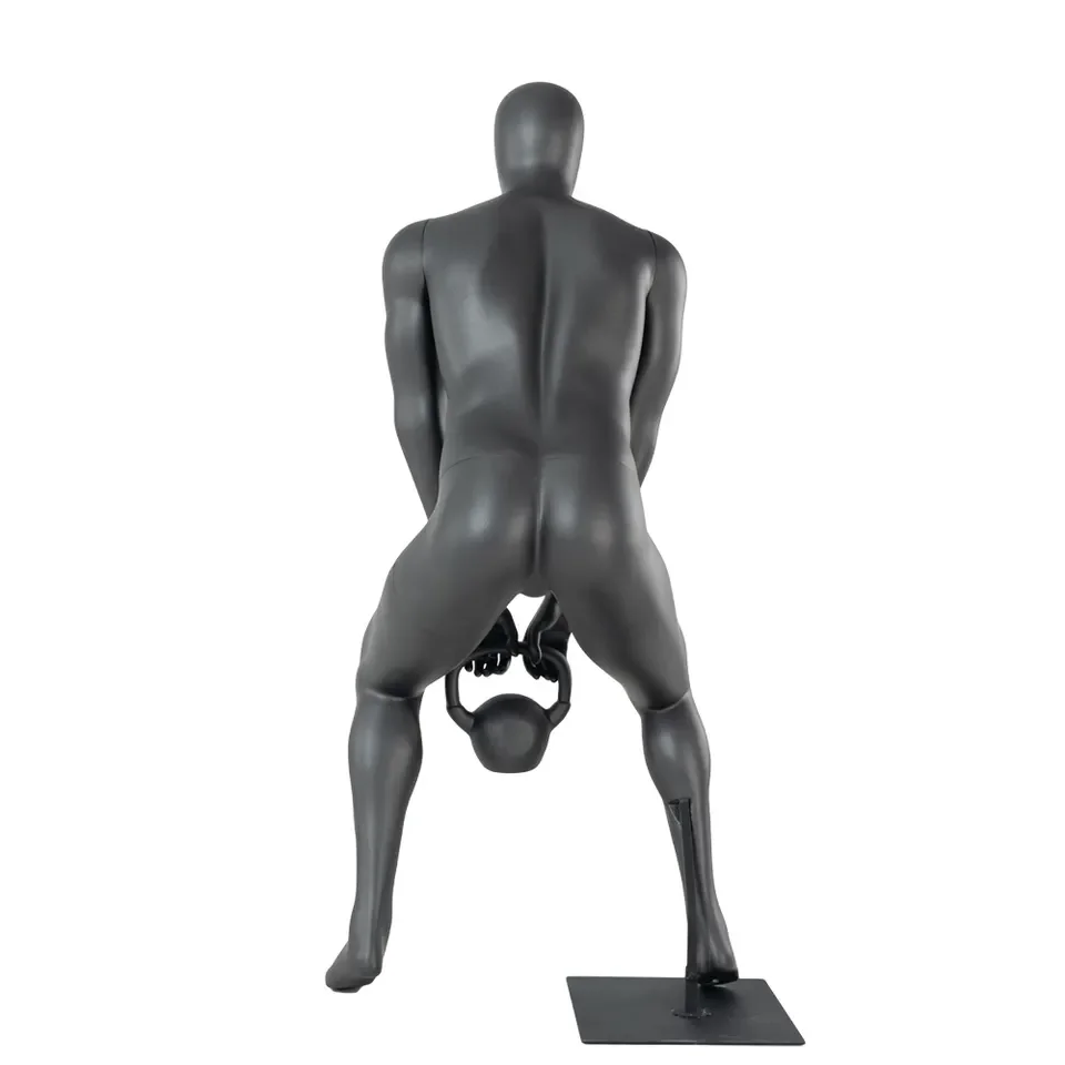 Fiberglass Sports Full Body Mannequin Male Athletic Big Muscle Fitness Mannequin Dummy