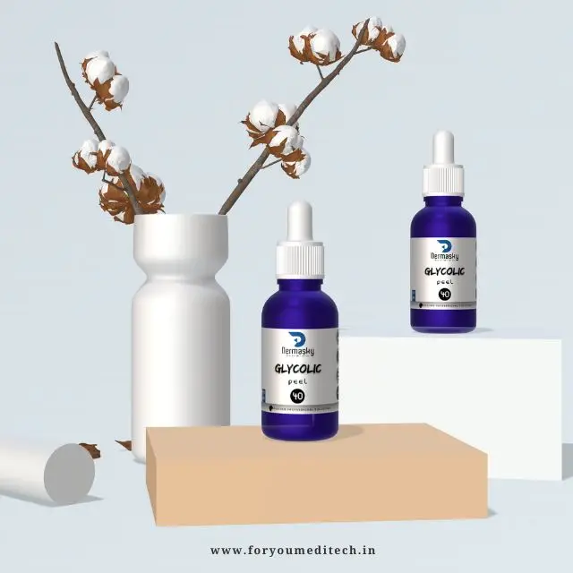 Customizable 40% Glycolic Acid Peel Serum Premium 100% Pure Oil Solution Deep Exfoliation Nourishing Brighten Skin Color Face