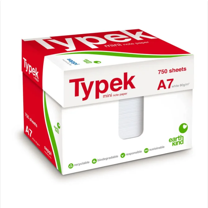 Typek A4 Copier Paper /TYPEK A4 White Copier Paper 80gsm/a4 size paper 210 x 297 mm 500 sheets Per ream per Box