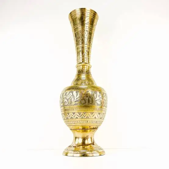 Hand Engraved Or Embossed Design Moroccan Flower Vase Nice Quality Hot Decorative Eco Friendly Wedding Decor vase