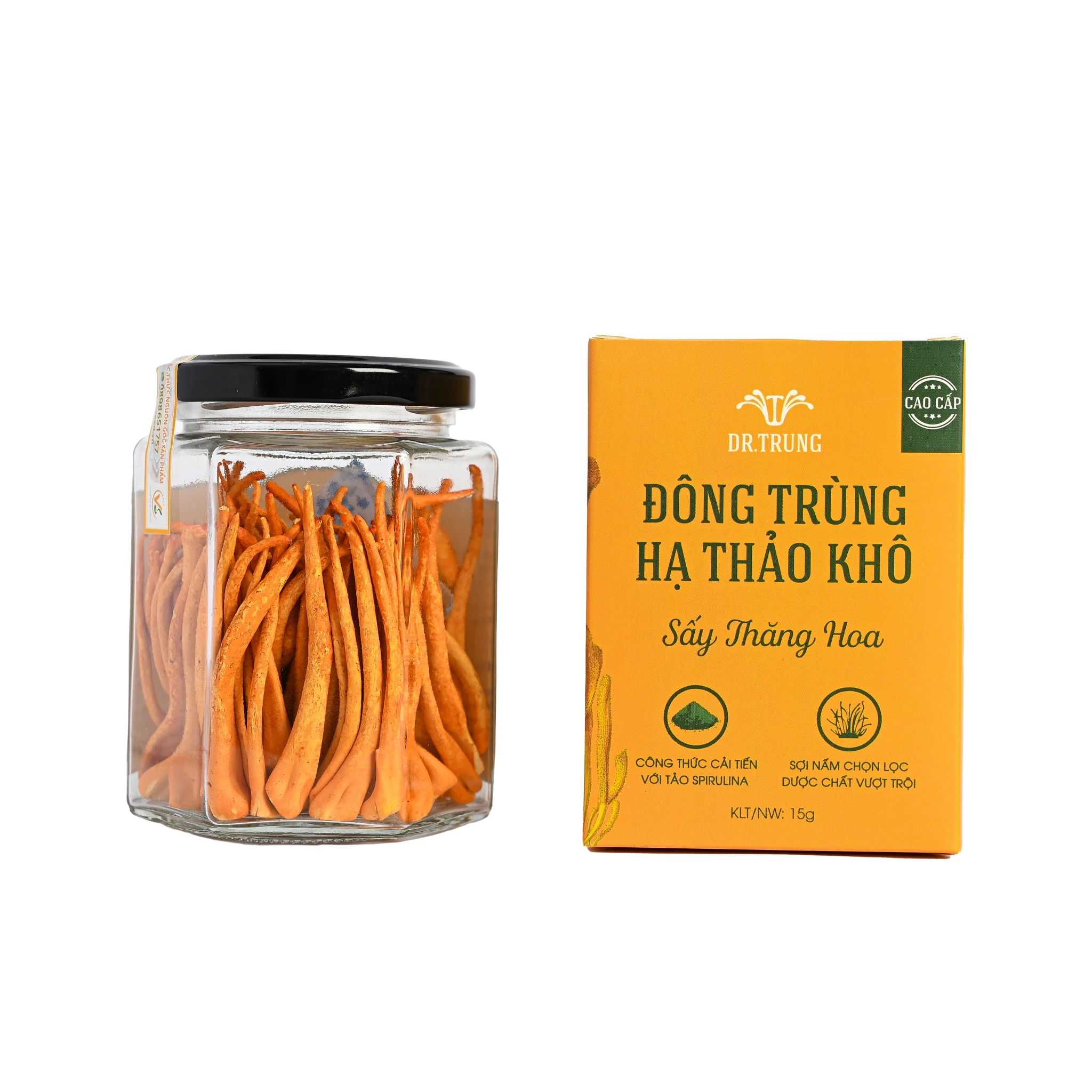 Cordyceps Militaris Dried Good Price 100% Cordyceps Fruit Body Cordyceps For Food ISO 22000 2018 Customized Packaging Vietnam