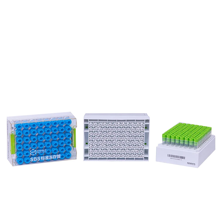 laboratory equipment medical science plastic storage box 16 well cryo box