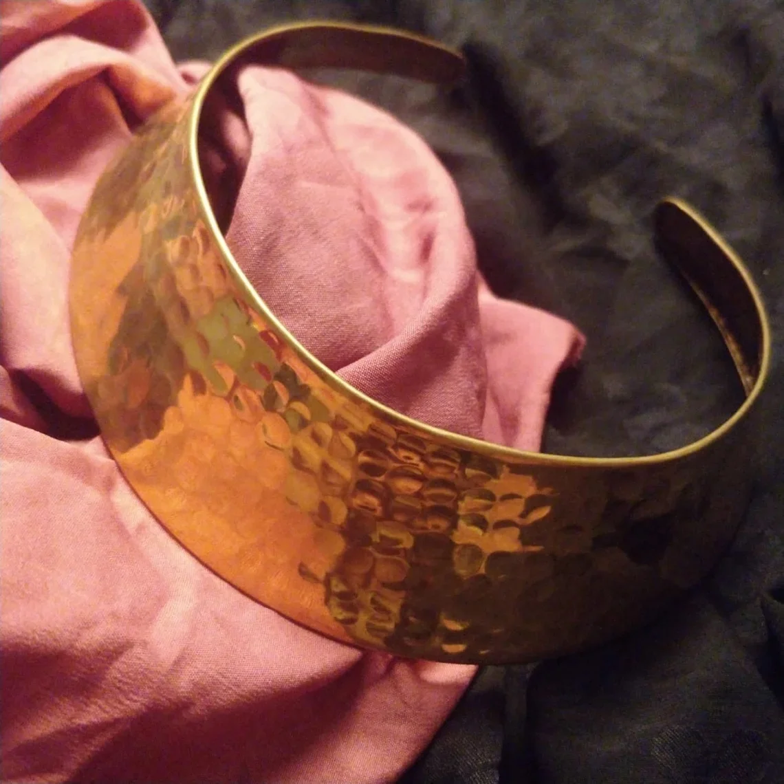 Handmade Brass Spiral Flexible Tribal Brass Choker or Brass Cuff Necklace Collar Necklace by ZAMZAM IMPEX