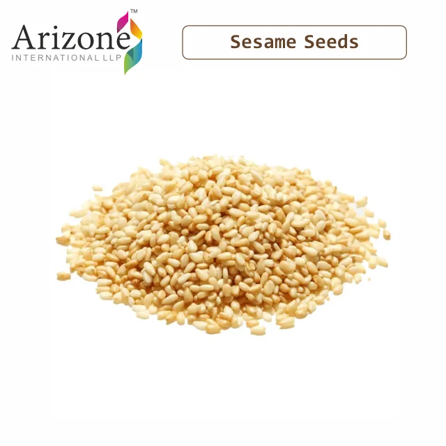 Natural Raw White Sesame Seeds | Crunchy  & Nutty Flavor | Keto Friendly | Vegan | Source of Protein | Hulled | Indian Exporter