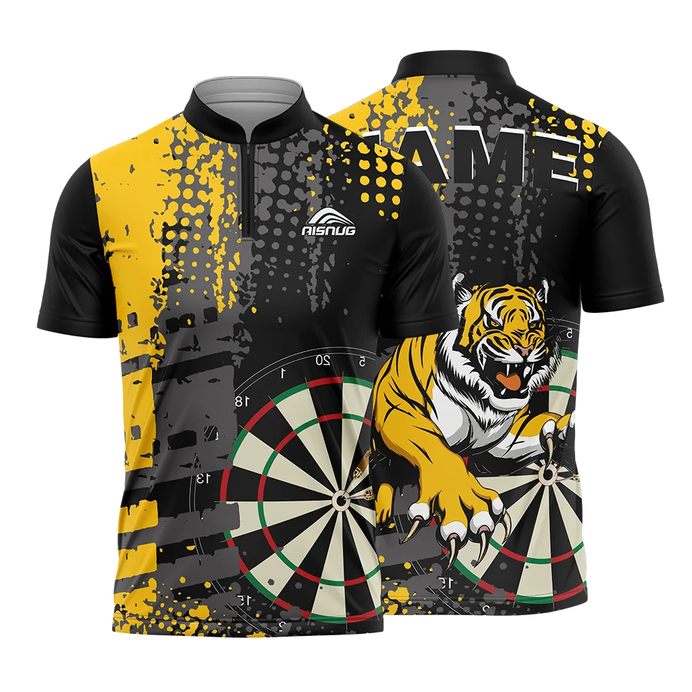 Customizable Team Darts Polo Shirts Wholesale Cheap Sportswear for Men Adult Darts Shirts with OEM Service