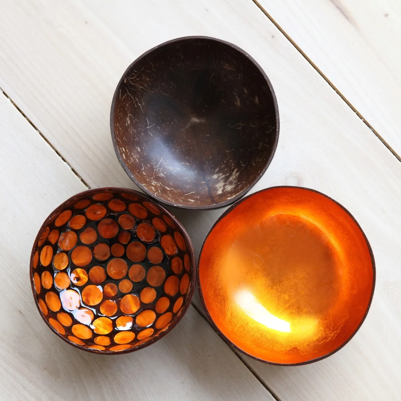 Чаша из кокосового лака ручной работы, лакированные чаши из Вьетнама