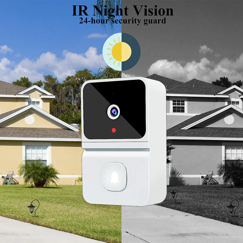 Doorbell two-way intercom remote message notification built-in battery extra long standby time Tuyasmart Video Doorbell Camera