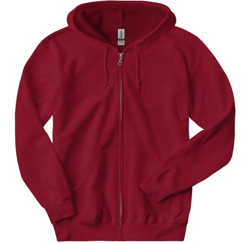 Heavyweight Zipper Hooded Hoodies Unisex Sponge Fleece Full-Zipper Hoodie - Bella + Canvas