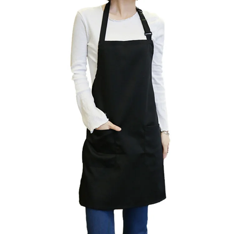 Washable adjustable waterproof Organic cotton apron stain-Resistant Apron for hotels