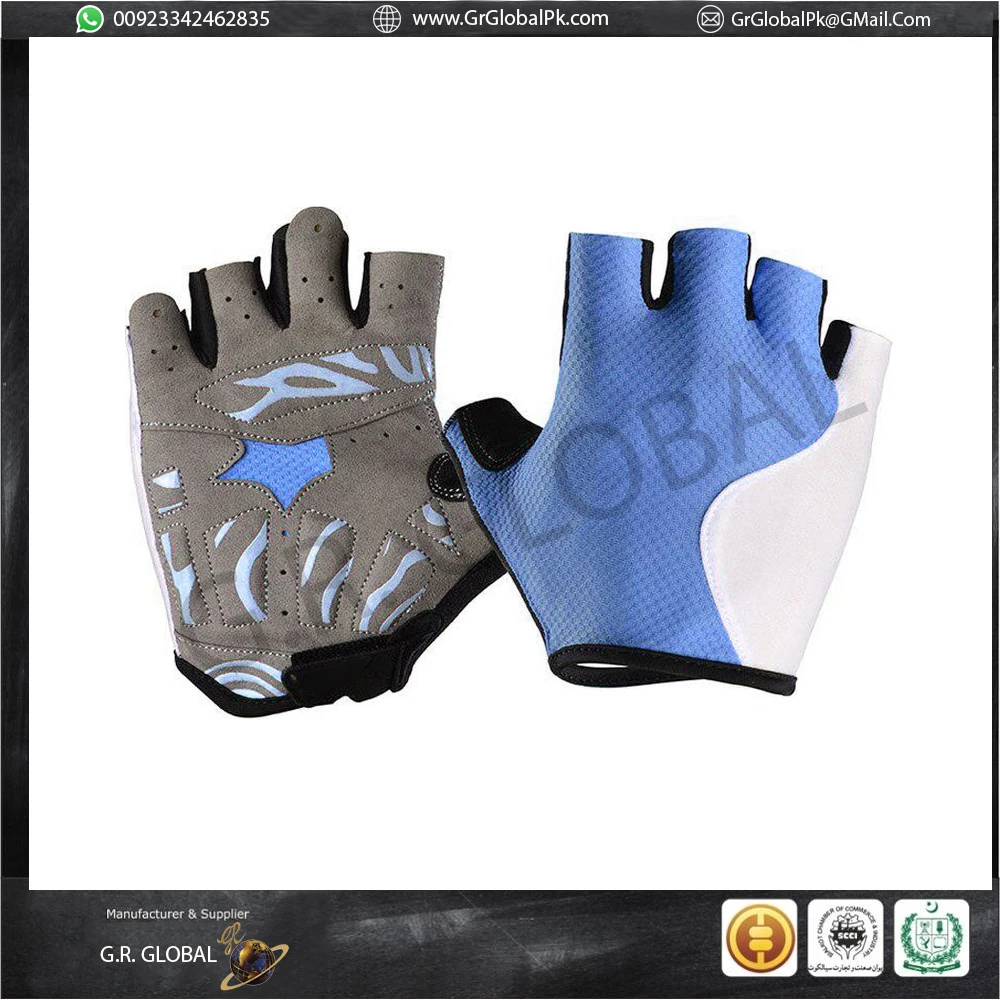 Customizable Design Half Finger Cycling Gloves Summer Sports Cycling Gloves Men  Women Cycling Gloves
