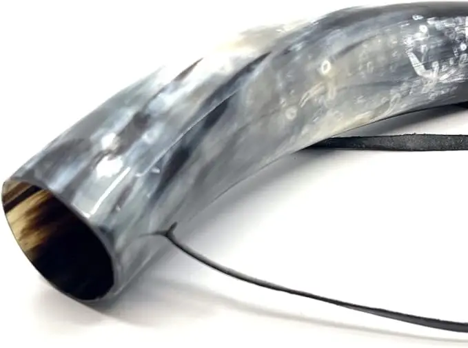 Viking Blow Horn Deep Sound Polished 15' to 18' Ox Horn Battle Horn War Trumpet Musical Instruments