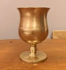 Silver Plated Brass Goblets/ silver wine goblets/